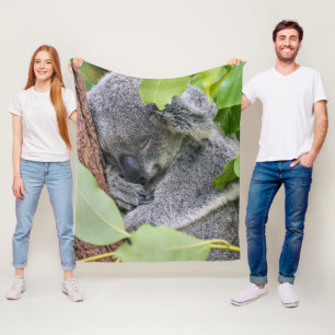 Polar Imagen personalizada de koala lindo, manta de deco