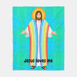 Polar Jesús me ama la manta de pulpa