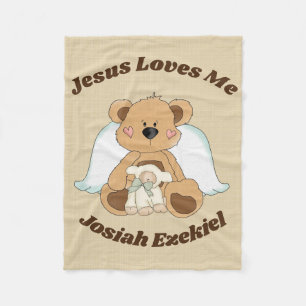 Polar Jesús personalizado me ama manta del paño grueso