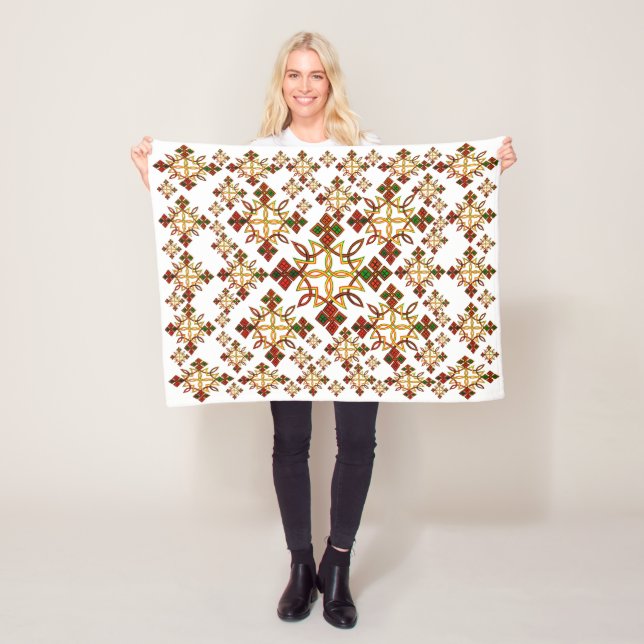 Polar La manta de la cruz rootz meskel etíope.Pequeño (In situ)