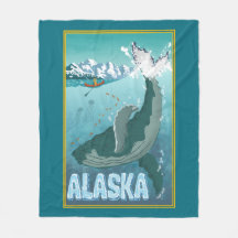 La vieja manta de ballenas para viajes de Alaska