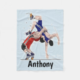 Polar Lucha en su mejor manta del paño grueso y suave