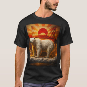 Polar Majesty: Fuji y gráfico de oso de camiseta d