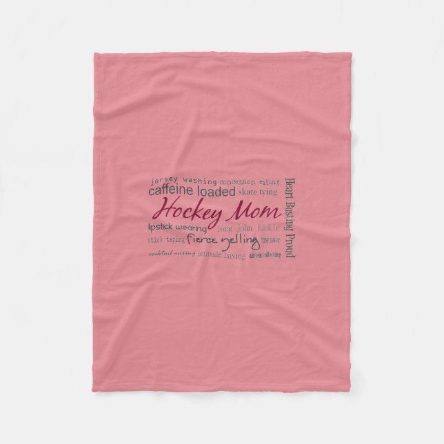 Polar Mamá del hockey - manta del paño grueso y suave (Anverso)