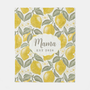 Polar Mama Est Limones de la Costa Amalfi Manta de Felpa