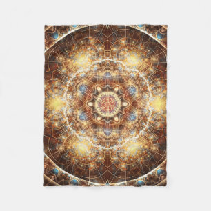 Polar Mandala del corazón de la manta del paño grueso 