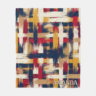 Polar Manta abstracta de cuadros de felpa Cozy Throw