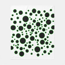 Manta Abstracta Moderna con Patrón de Círculo Verd