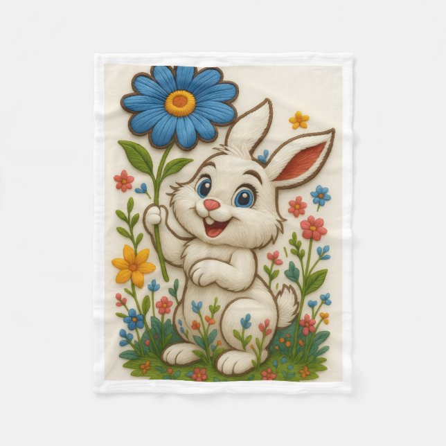 Polar Manta ADOM Conejito Lindo de Primavera (Anverso)