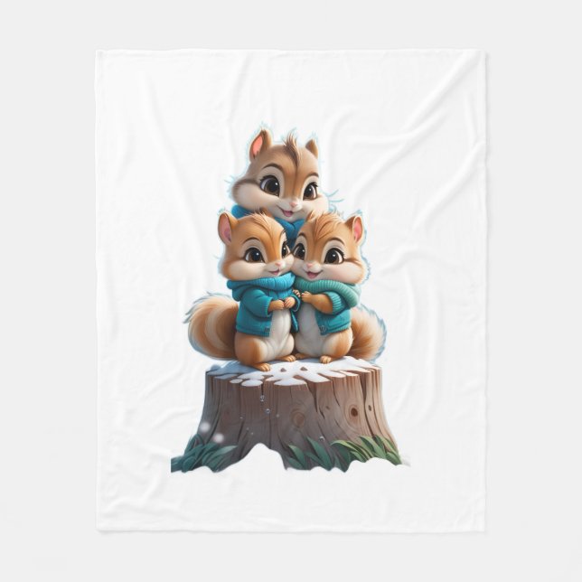 Polar Manta ADOM Cute Winter Squirrels para Niños (Anverso)