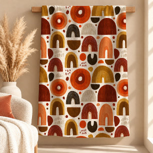 Polar Manta Arrojadiza Boho Rainbow Terracota Atrevida