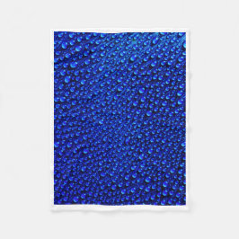 Polar Manta artística de gotas de agua azul ADOM