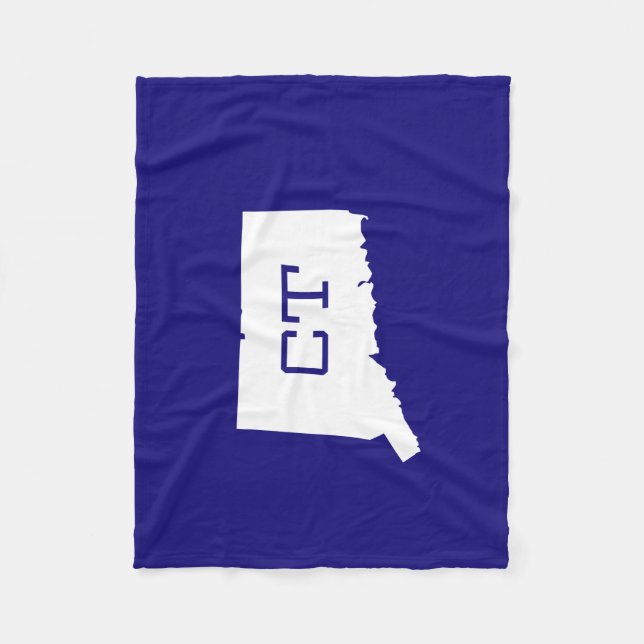 Polar Manta blanca del CT del mapa del estado de (Anverso)