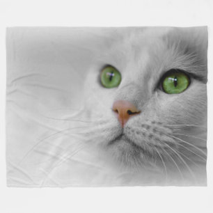 Polar Manta blanca del paño grueso y suave del gato,