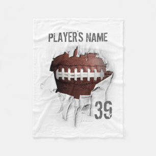 Polar Manta blanca personalizada fútbol rasgada del pa