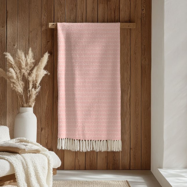 Polar Manta Boho para Niños Rosa Pastel Blanco Confortab (Boho Kids Blanket Pastel Pink White Cozy Comfort)