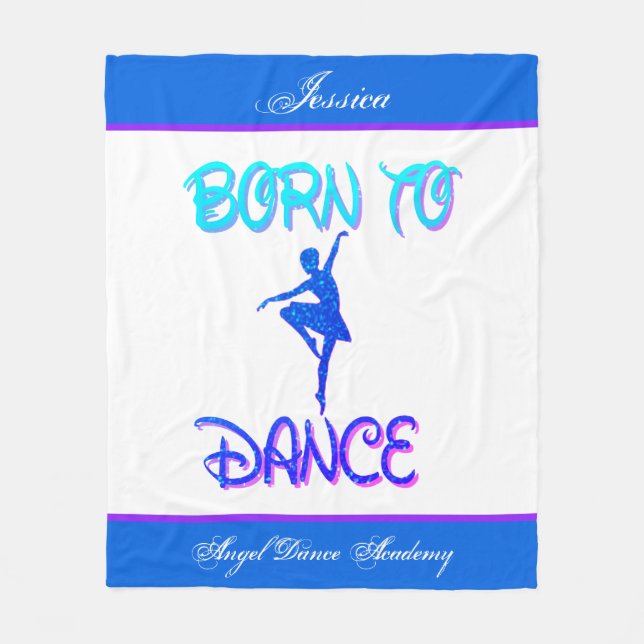 Polar Manta Born to Dance con su nombre y academia de ba (Anverso)