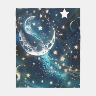 Polar Manta Celestial Luna Verde Esmeralda – Costura de