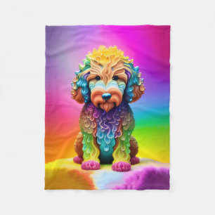 Polar Manta Colorida de Goldendoodle para Niños