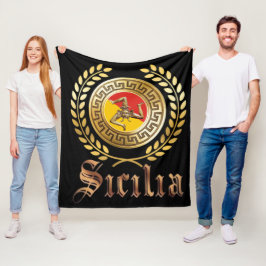 Polar Manta con bandera y emblema de Sicilia
