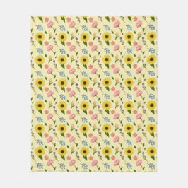 Polar Manta con estampado floral de pradera veraniega en