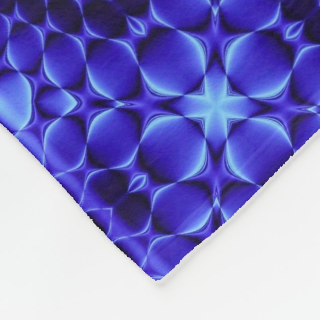 Polar Manta con patrón abstracto azul (Esquina)
