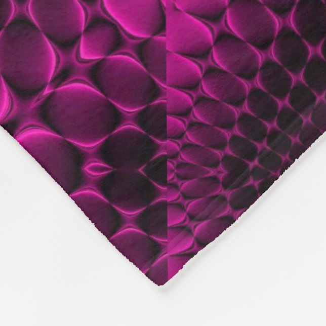 Polar Manta con patrón abstracto rosa (Esquina)
