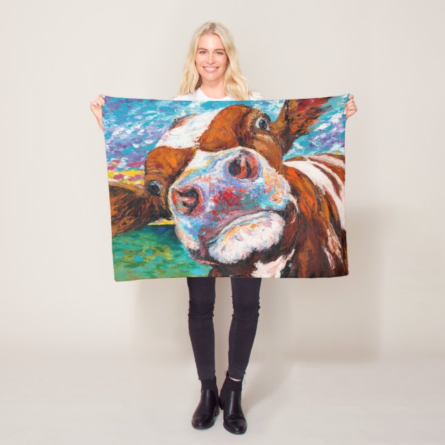 Polar Manta curiosa de la vaca (In situ)