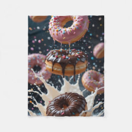 Polar Manta de ADOM Donas Flotantes Salpicadura de Leche
