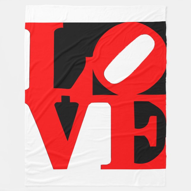 Polar manta de amor de arte pop (Anverso)