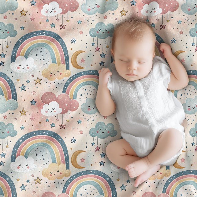 Polar Manta de arcoíris suave regalo para baby shower de (Soft Rainbow Blanket Baby Shower Gift Delight)