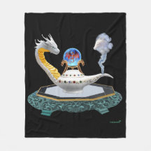 Manta de arte fantástico de dragón cerámico mágico