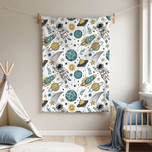 Polar Manta de aventura de cohete regalo de espacio para (Rocket Adventure Blanket Space Gift for Newborn)