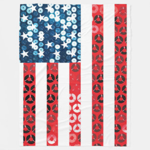 Polar manta de bandera de estados unidos vertical