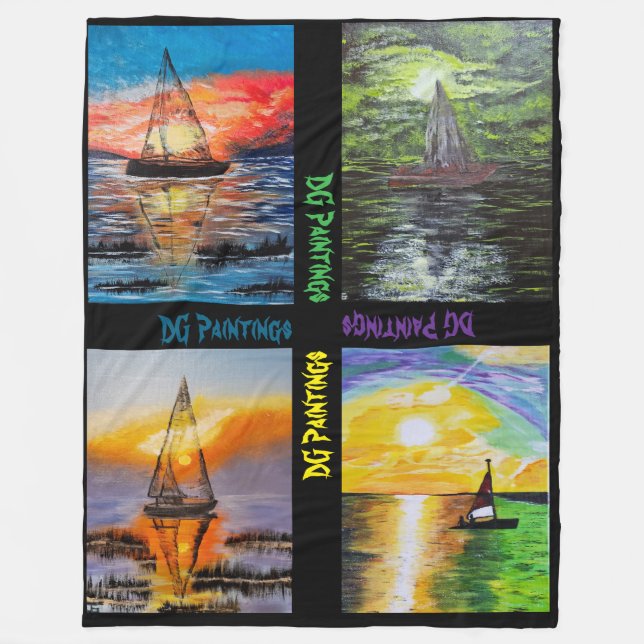 Polar Manta de barco de vela de DG Paintings (Anverso)