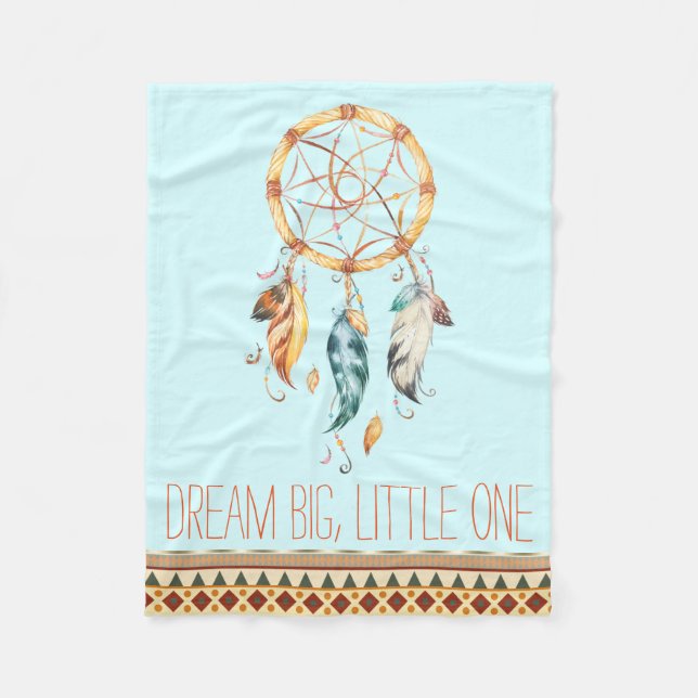 Polar Manta de bebé Boho Cazadora de Sueños (Anverso)