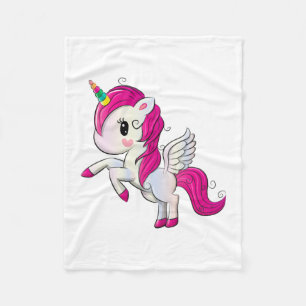Polar manta de bebé de unicornio