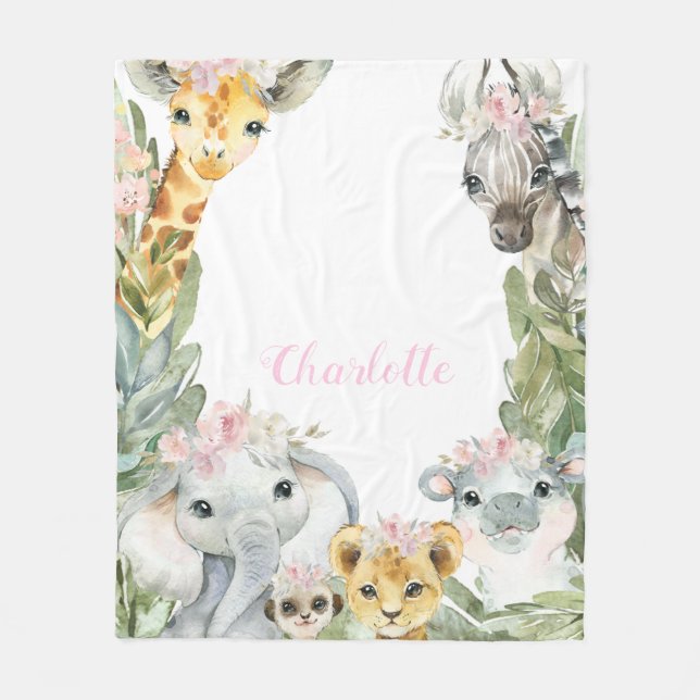 Polar Manta de bebé safari niña (Anverso)