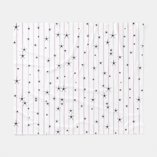 Polar Manta de borrega con estrellas celestes minimalist