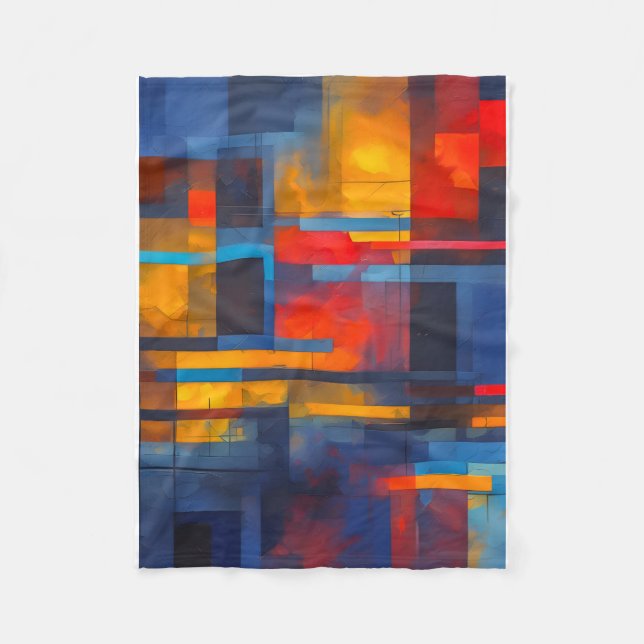 Polar Manta de borrega (diseño abstracto) (Anverso)