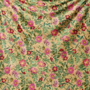 Polar Manta de borreguito Vintage Wild Rose en crema cál