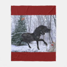 Manta de caballo frisón de invierno mágico