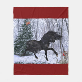 Polar Manta de caballo frisón de invierno mágico
