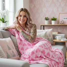 Polar Manta de castillo de franela