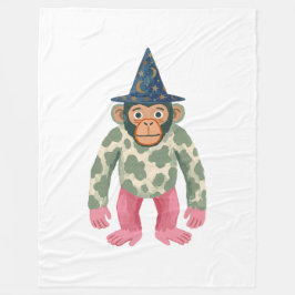 Polar Manta de chimpancé con sombrero de mago lindo