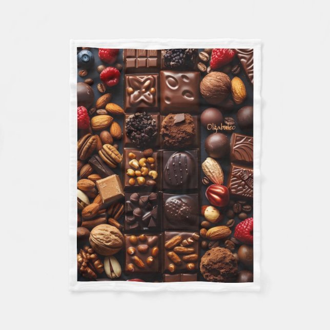 Polar Manta de Chocolate Gourmet y Nueces (Anverso)
