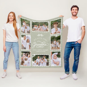 Polar Manta de Colage de Fotos de Familia Elegante para