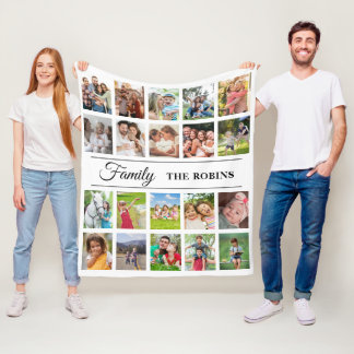 Polar Manta de Colage de Fotos Personalizadas Foto