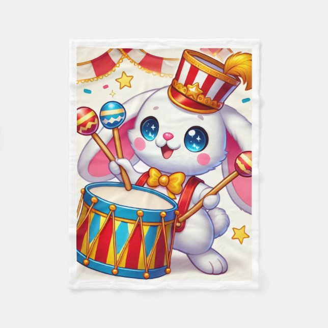 Polar Manta de conejito baterista de circo ADOM (Anverso)