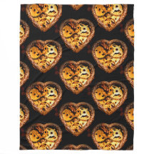 manta de corazón de vapor punk